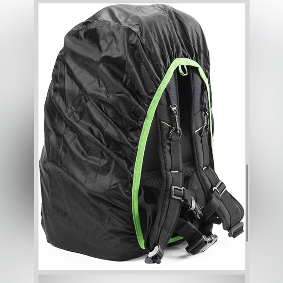 Evecase Large Professional DSLR Camera Travel Backpack with Rain Cover - Picture 7 of 10